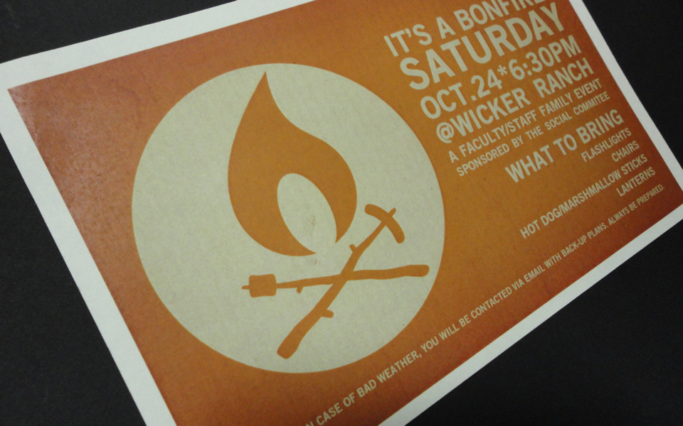 Bonfire Invitation