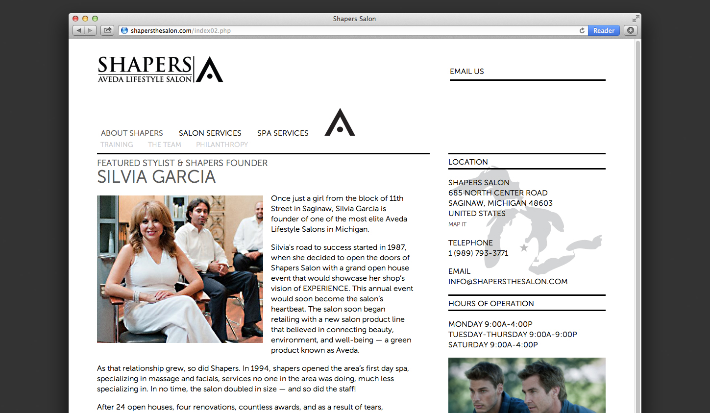 Shapers Salon Website